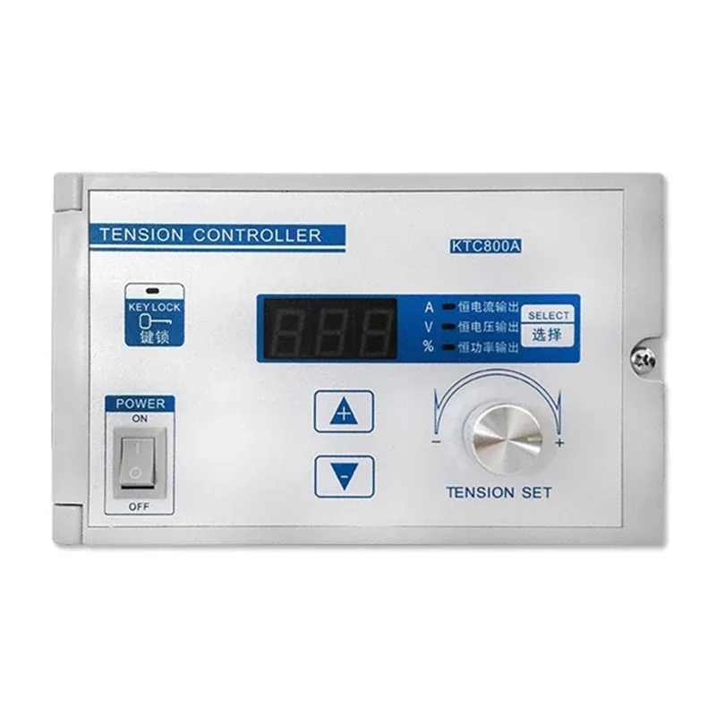 Tension Controller Digital Display 24V Manual Speed Regulator Ktc800A Magnetic Powder Brake Clutch Magnetic Powder Control Box