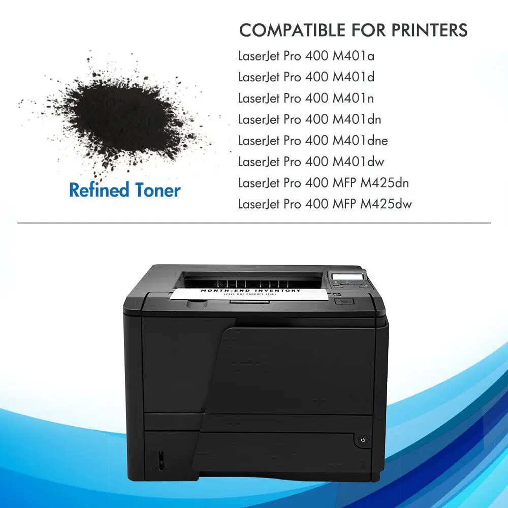 Cartucho de tóner negro 2PK CF280X 80X para HP LaserJet Pro 400 MFP M425dw M425dn