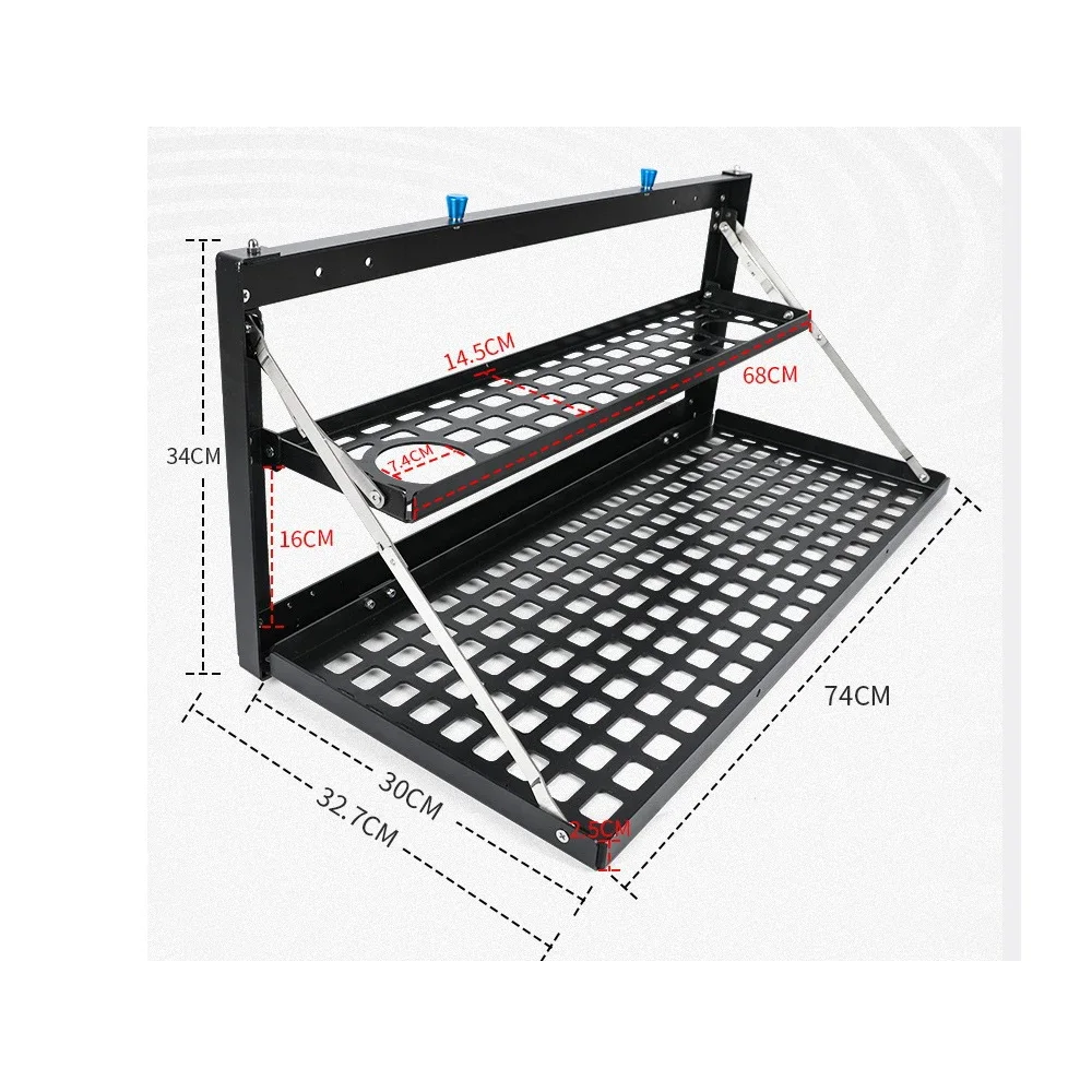 Tailgate Storage Rack Foldable Trim Trunk Storage For Tank 300 2021-2024 Rack Table Board Extension Rack Off-road Accessories