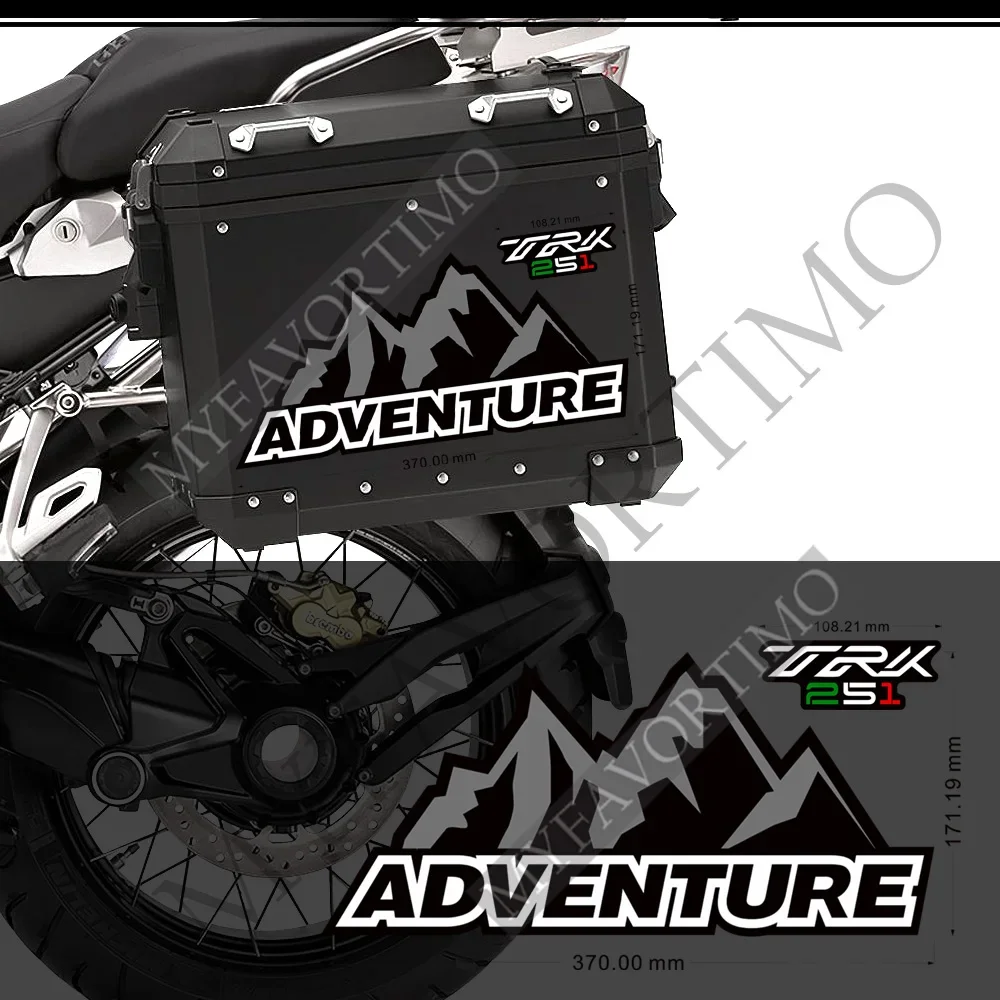 2018 2019 2020 alumínio lado superior da motocicleta adesivos tronco bagagem aventura casos caixa panniers para benelli trk251 trk 251 2021