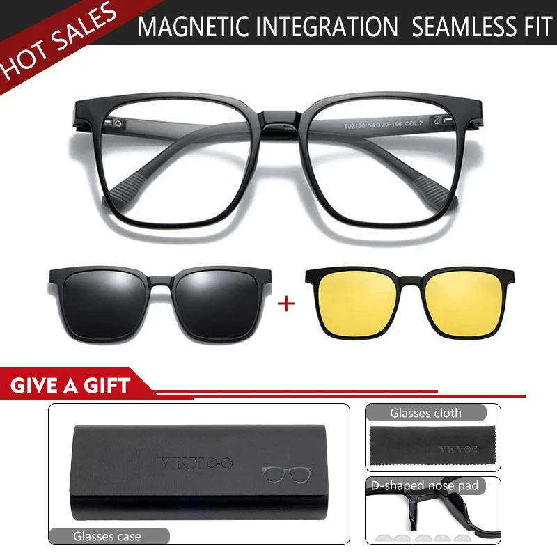 Vicky neu in Magnet clip auf optischen Myopie Brille für Männer Frauen polarisierte Sonnenbrille verschreibung pflicht ige Lesebrille tj2190 3