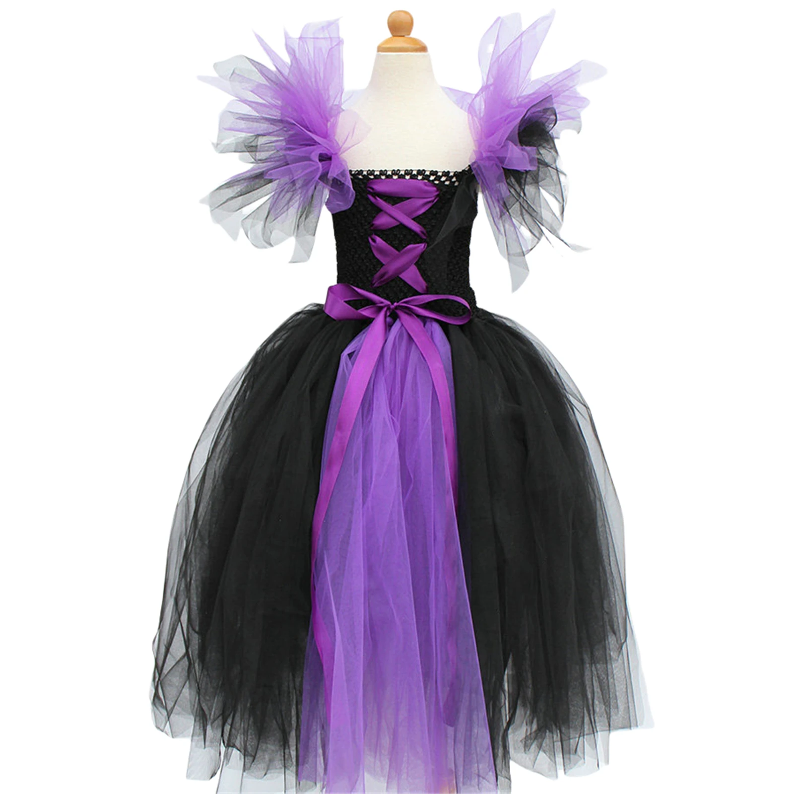 

Toddler Baby Tutu Witch Dress Cosplay Costume Elegant Sleeveless Halloween Carnival Birthday Party Clothing Dress Up