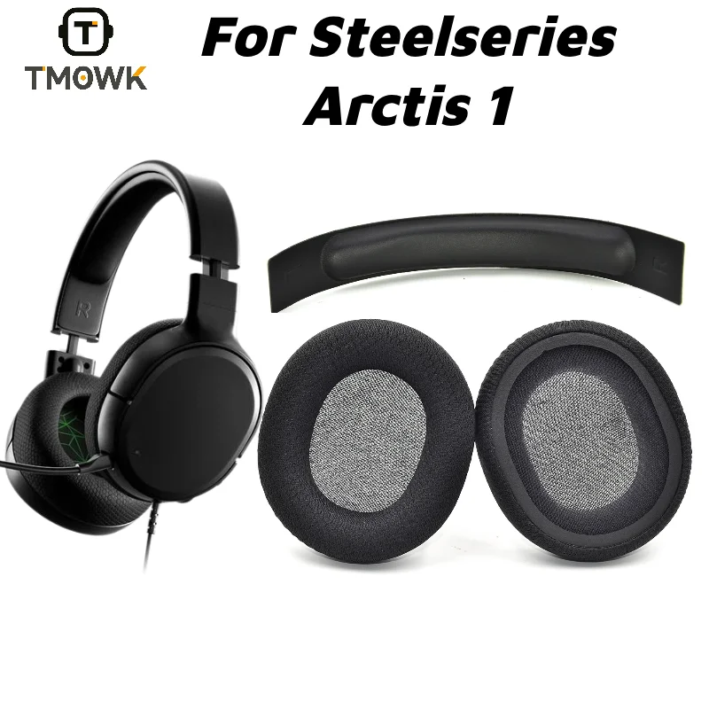 For Steelseries Arctis 1 Gaming Headset Replacement Ear Pads + Headband Cover Memory Foam Repair Kit