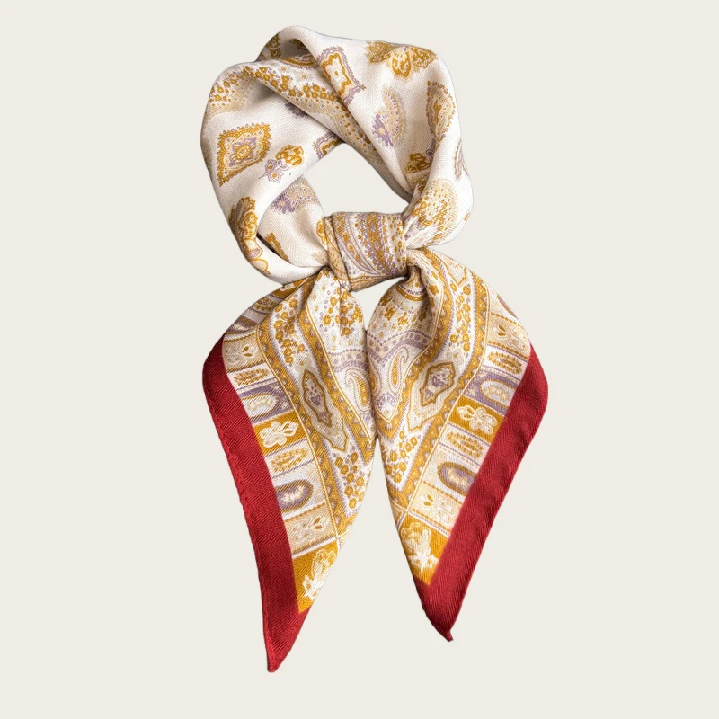 

Женский шейный шарф с принтом кешью, хлопково-льняной шарф, женские шарфы для волос, платок, повязка на голову, шали, шейный платок, бандана