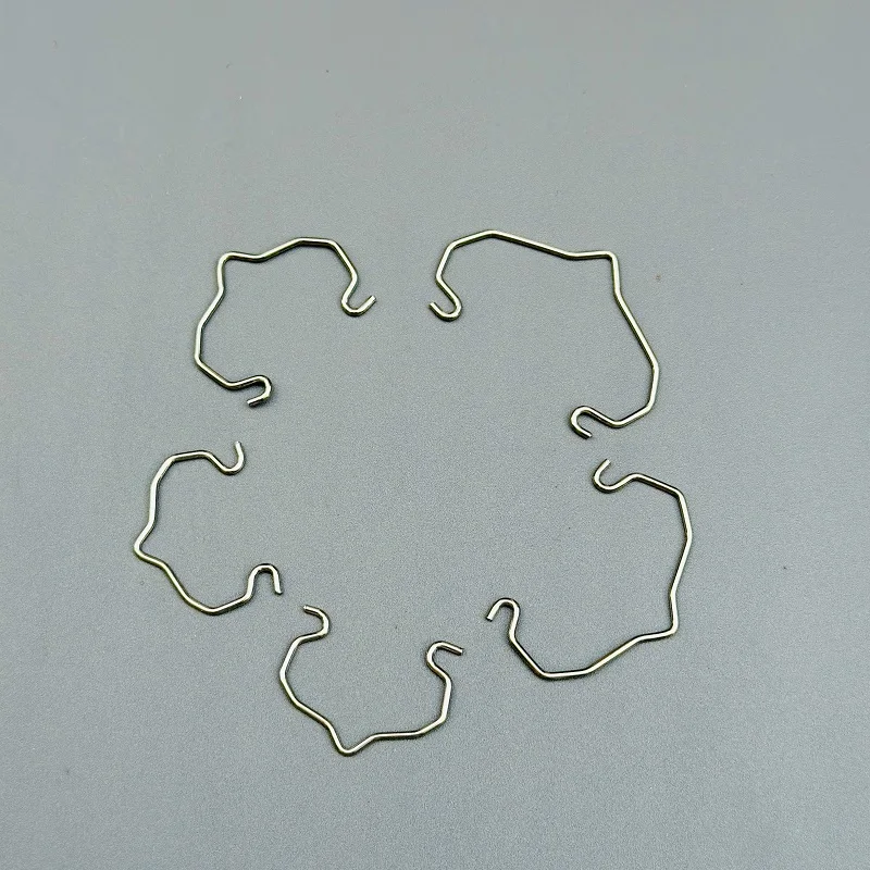 

10 шт., хрустальная люстра, пружинная лягушка, металлический зажим для крепления пружины, аксессуары для освещения ламп «сделай сам», металлическая крепежная пряжка