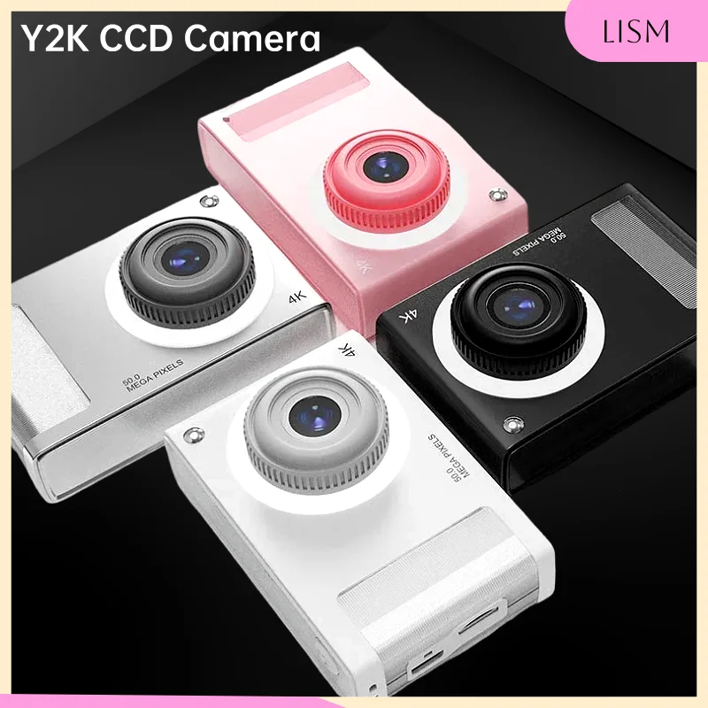 LISM CCD Camera Y2K 1080P 48MP Portable 8XZoom with Dual Lenses 2.8-inch IPS Screen for Boys Girls Gift Kids Mini Camera