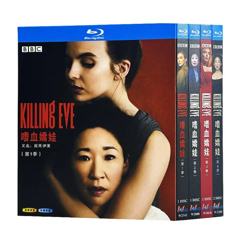 

Blu-ray Ultra HD TV Series Killing Eve Seasons 1–4 Box Set