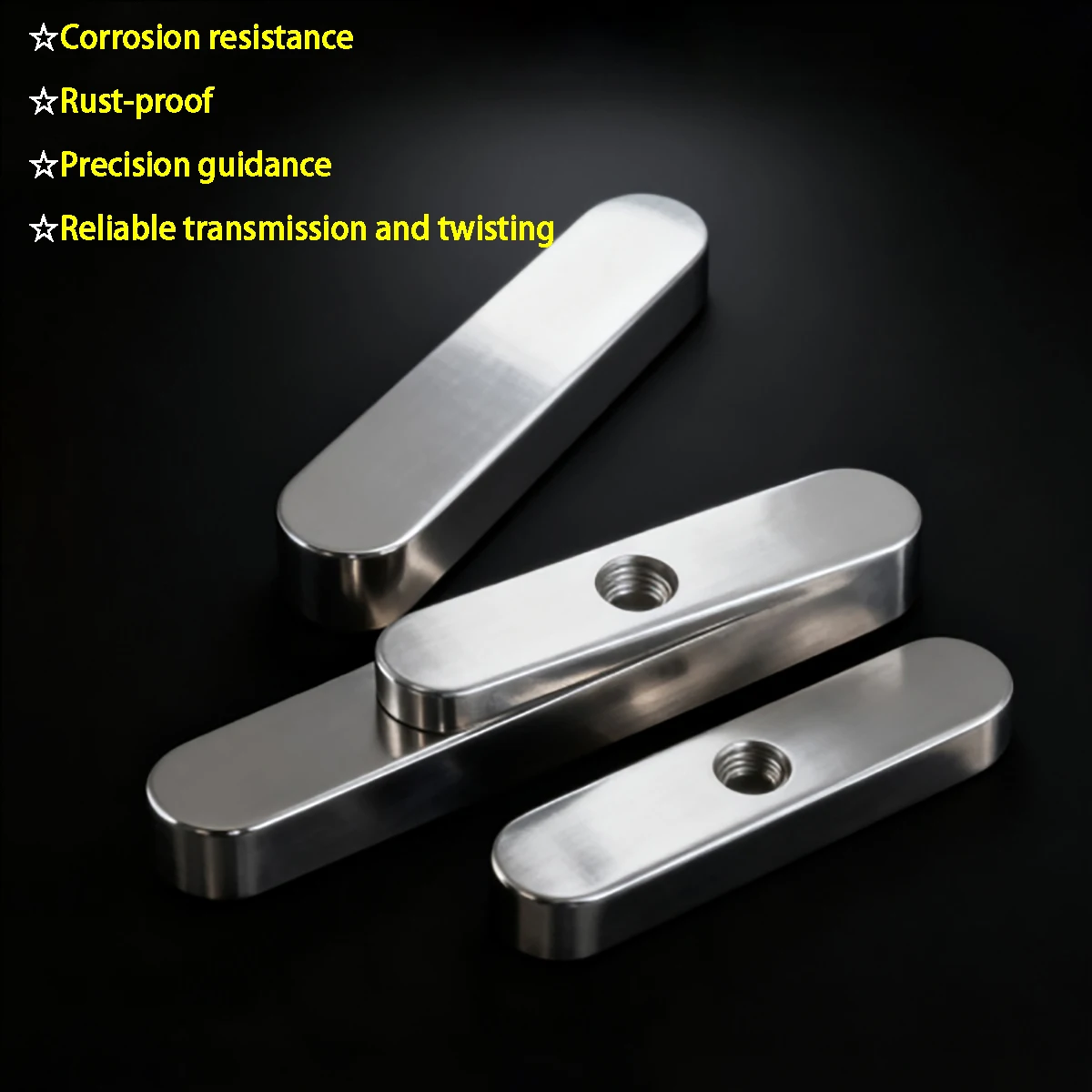 45# Carbon Steel & 304 Stainless Steel Precision Flat Key Pin - Double Round Head Type A Counterbored Hole Guidance Positioning
