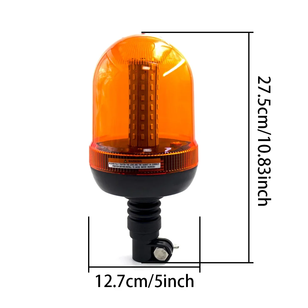 1PC 80LED 12V 24V Waterproof Strobe Light For Truck Tractor Beacon Lamp Flashing Warning Vehicle Emergency Security Alarm light
