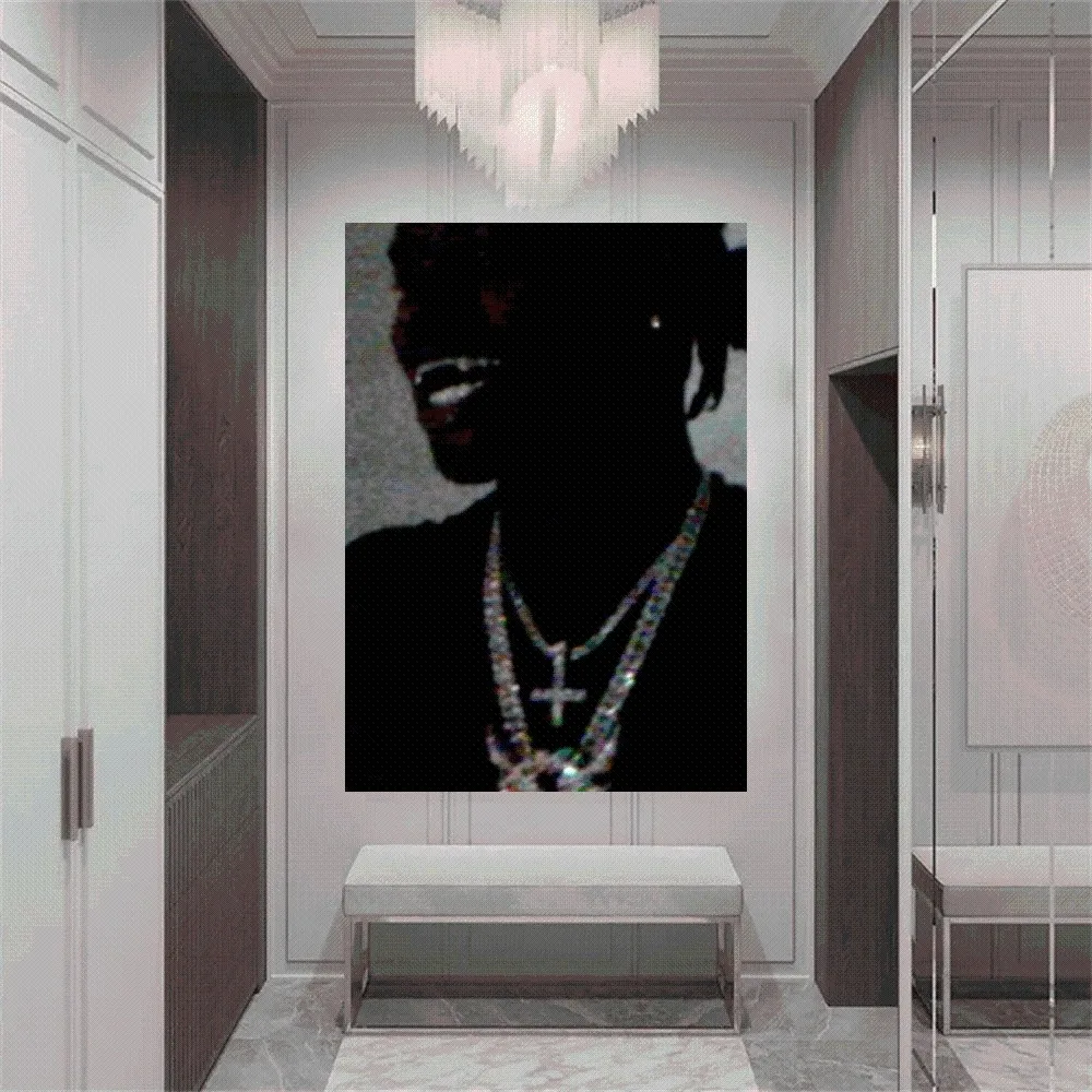 Rapper Ken Carson A Great Chaos Poster Home Office study Wall Bedroom Living Room Kitchen Decoration Painting