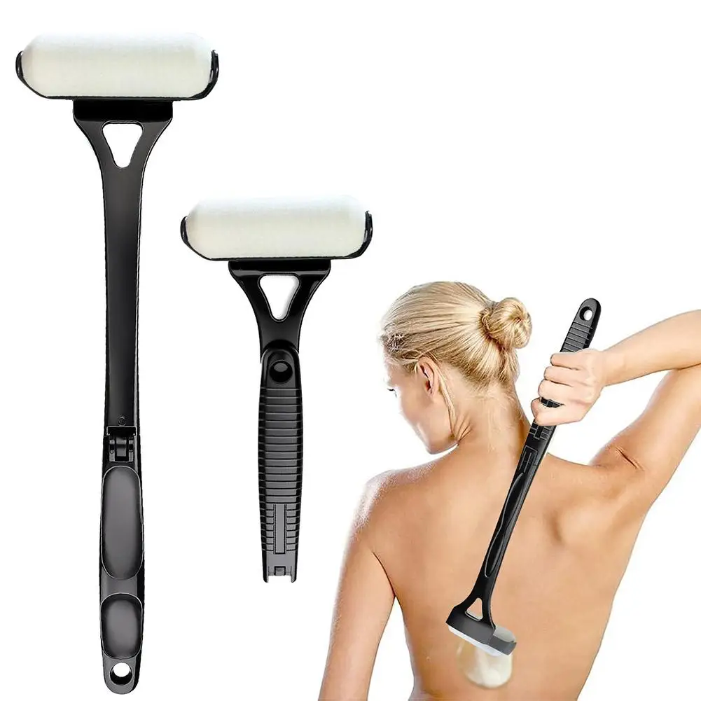 New Lotion Applicator Self Sunscreen Tanning Back Applicator Stick Portable Long Handle Foldable Applicator Roller