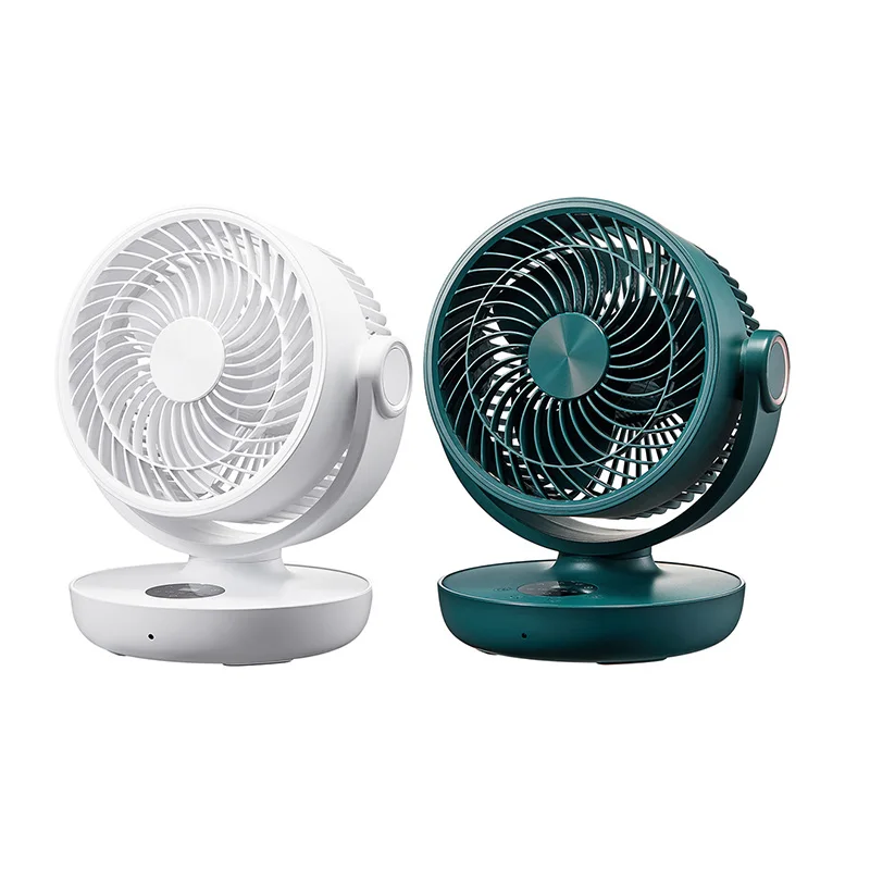 10000Mah Battery Air Circulation Fan Home Portable Shaking Head Fan Desktop USB Charging Remote Control Small Fan