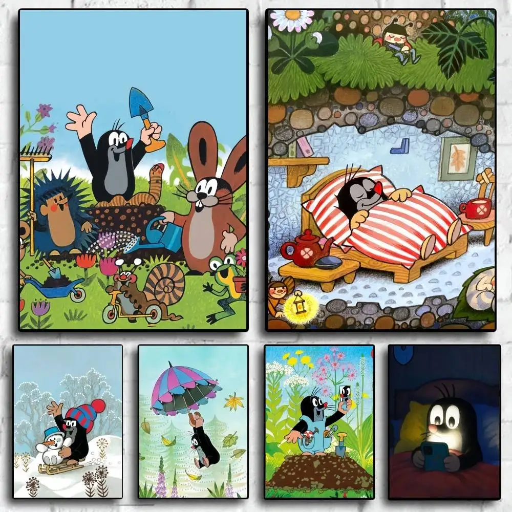 Cute The Little Mole High-Definition Poster Sticker, Sprucing Up Home and Room Walls, Available in Diverse Styles.
