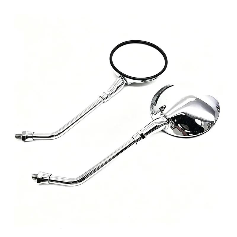 Universeller 10-mm-Motorrad-Rückspiegel für Honda CB600F Hornet CB1000R, verchromter, runder Retro-Seitenrückspiegel. – Detail 11