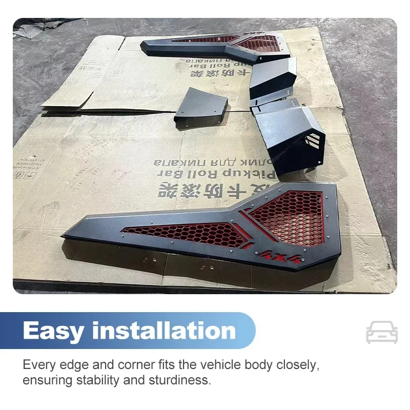 AutoParts Realm Store - Hot Selling KingDecorative Roll Bar- Dual-Side Mh Bed Guard