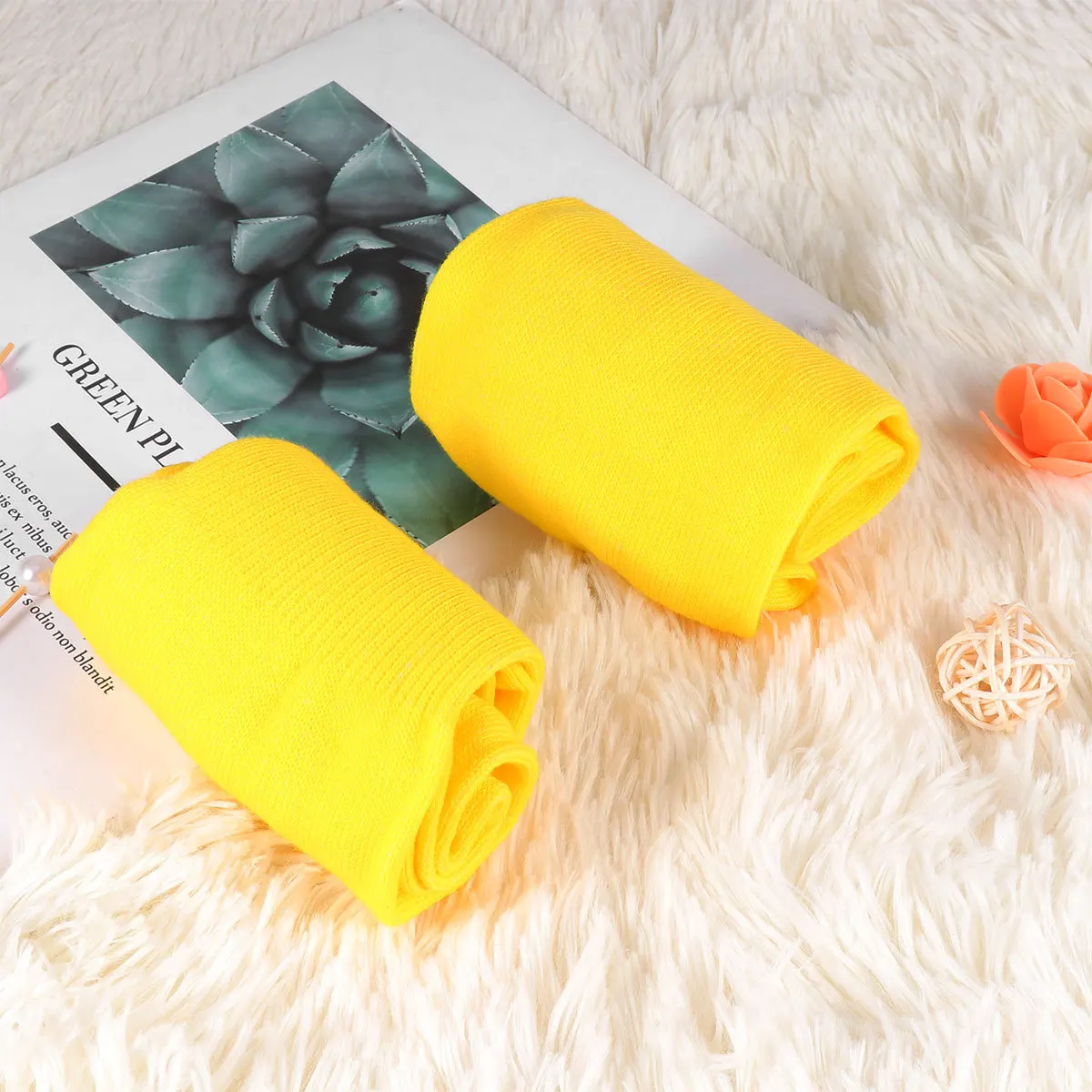 1 زوج الأصفر الركبة عالية جوارب لكرة القدم بلون الرياضة أنبوب جوارب لتشغيل الصالة الرياضية تجريب ممارسة الملحقات الجوارب الطويلة #1