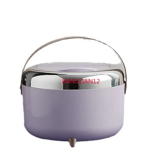 

High-value office home desktop sundries storage trash can, press the elastic cover