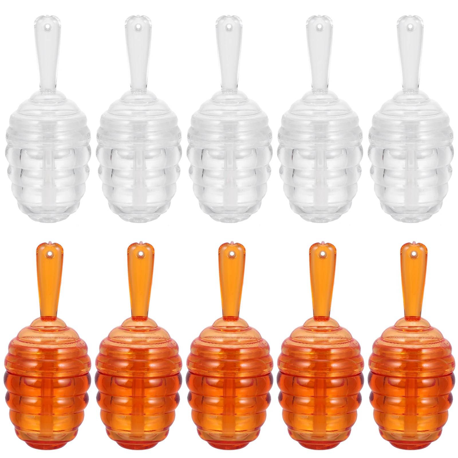 10 قطعة ملمع الشفاه أنابيب فارغة حاوية العسل واضحة لتقوم بها بنفسك أنبوب زجاجة بلسم الشفاه قابلة لإعادة الاستخدام مادة ABS خفيفة الوزن #5