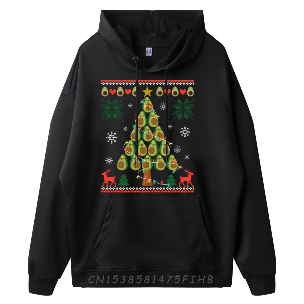 Avocado Christmas Tree Avocado Lover Ugly Xmas Sweater Graphic Pullover Anime Tshirts Graphic