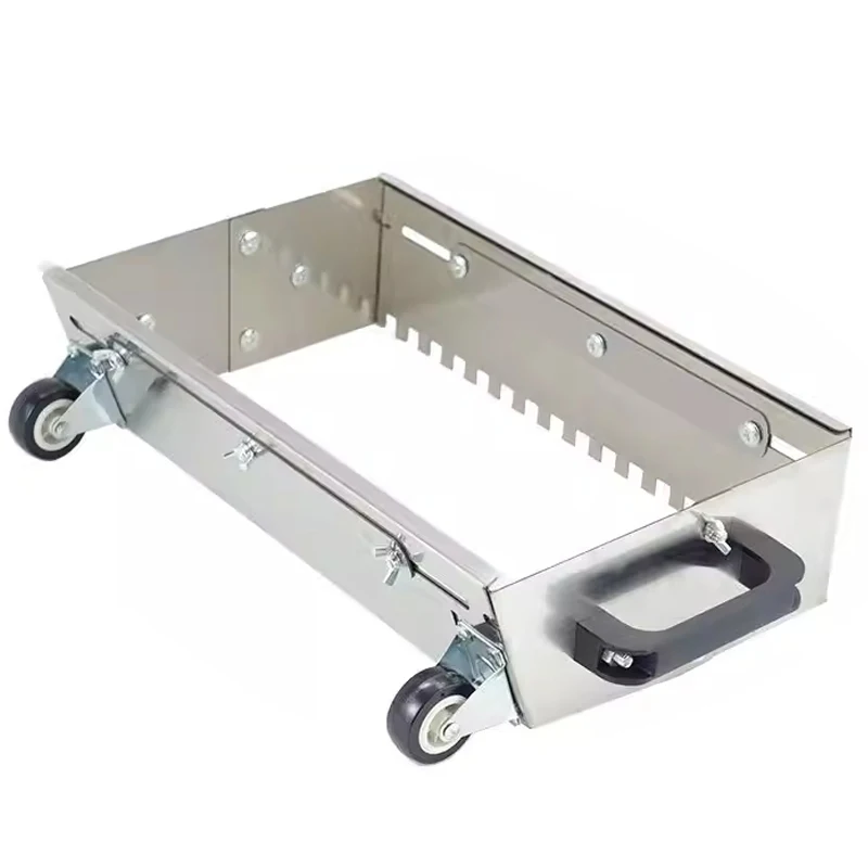 

Tiler's Stainless Steel Grooving Tool, Trowel with Mortar Feeder, Thin-Set Tile Trowel, Tile-Laying Tool, Retractable