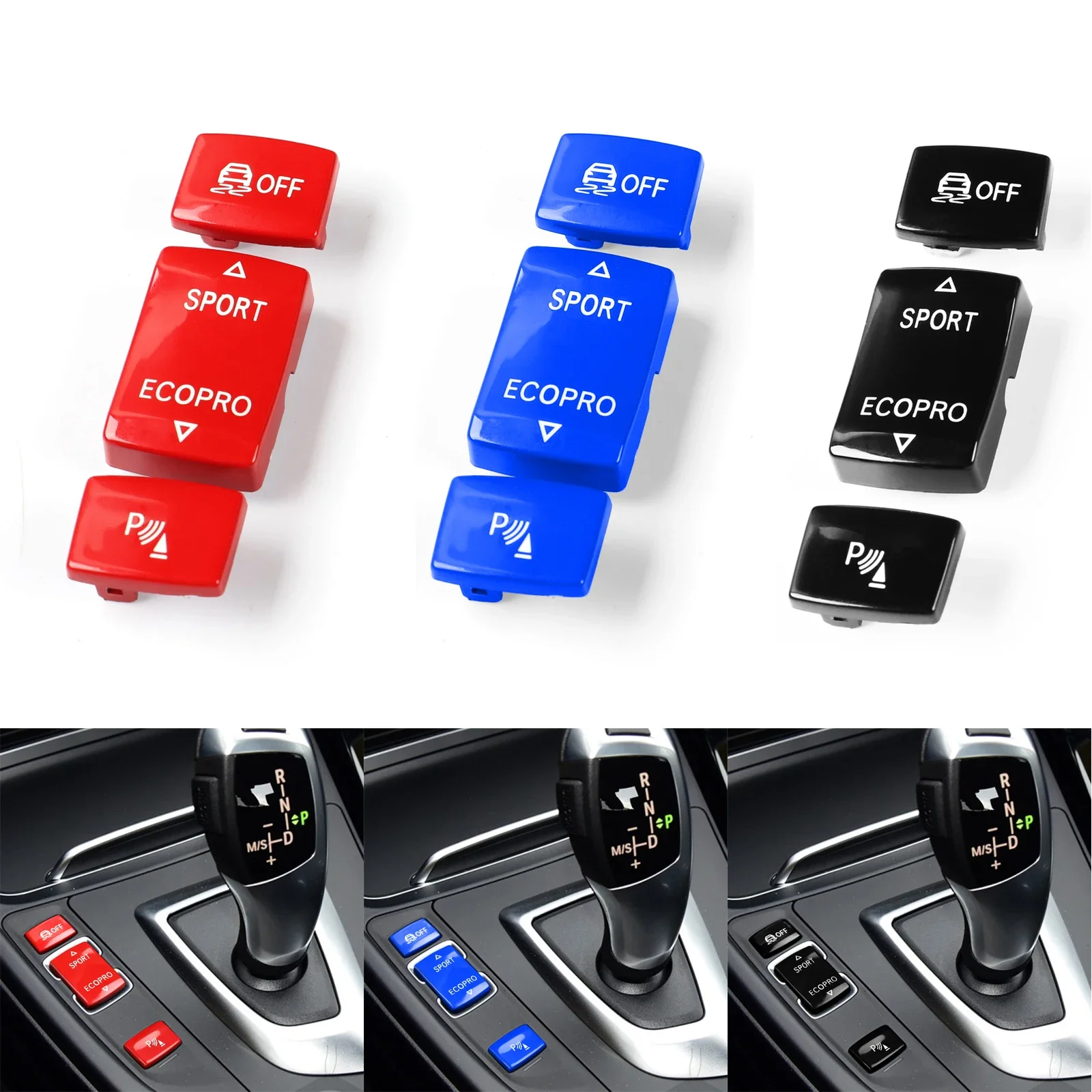 For BMW F20 F22 F30 F36 Sport Eco Drive Mode Switch PDC DSC Off Button For BMW 1 3 Series Center Console Switch Unit 61319252912