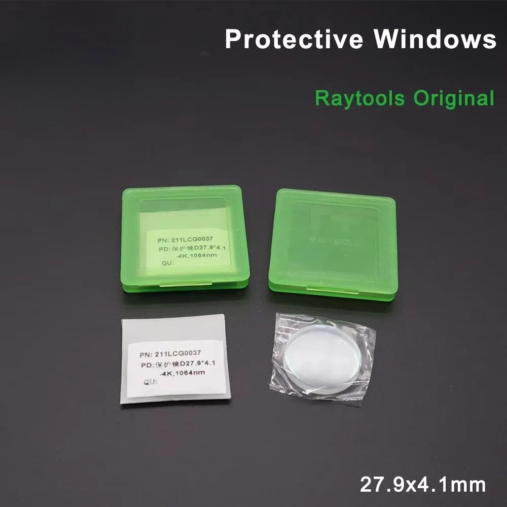 Original Optical Lens 27.9*4.1 1064nm N.211LCG0035 Raytools N.211LCG0037 Quartz Fused Silica 24.9*1.5QBH Fiber Laser Windows