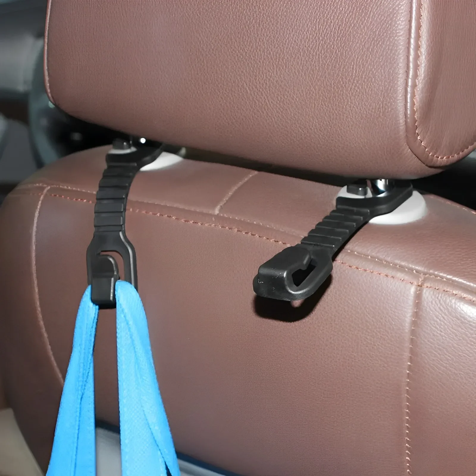 2/4/6PCS Car Seat Back Hook Adjustable Hanging Hook Portable Fastener Clip Seat Hanger Bag Organizer Holder Vehicle Hook