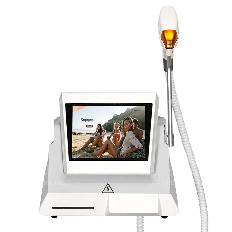 Professional diode laser hair removal instrument, Ondes three-length equipment, the latest equipment, 808,3000 W.