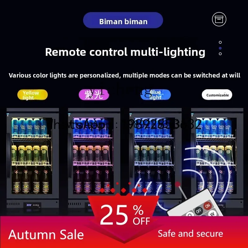 AB Desktop refrigerator small beer cabinet embedded beverage air-cooled commercial wine display cabinet