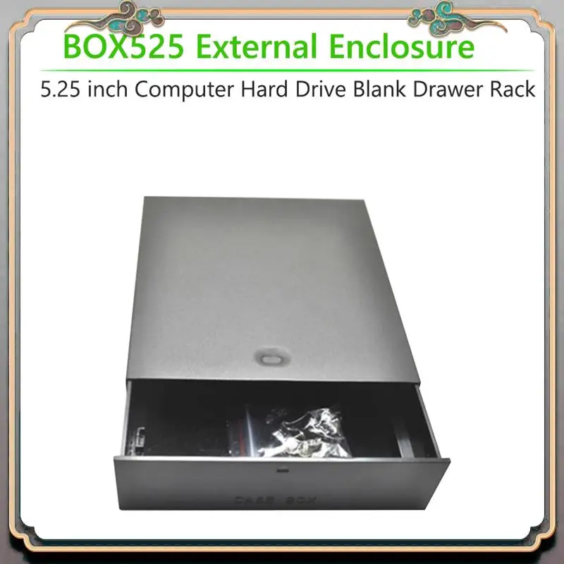 

Durable Computer 5.25 Inch Bay Case Shelf Organizer For Storage Devices Memory Cards USB Flash Hard Drive BOX525 Blank Drawer