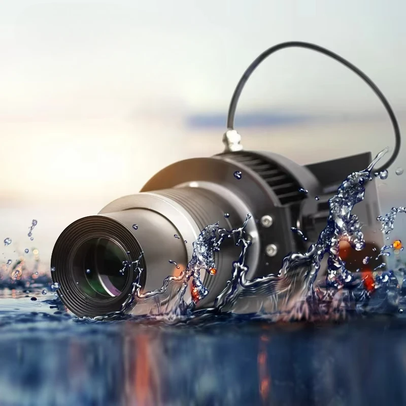 MOQ.1 100w Outdoor IP66 Static Logo Wall Floor Projector Super Clear Text CE Gobo Projector Lamp