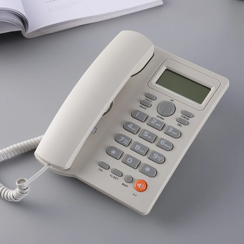 Corded Landline Phone Big Button Landline Phone with Caller Identification