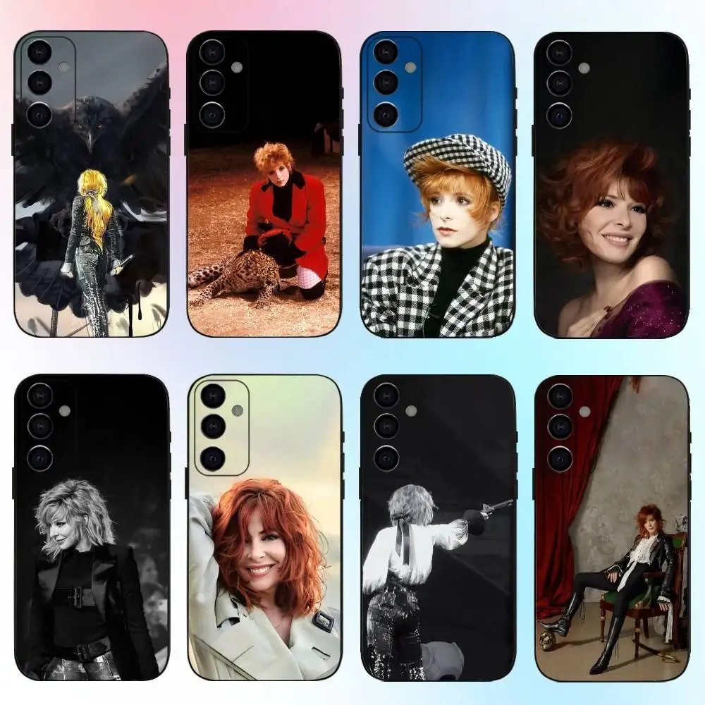 

M-Mylene F-Farmer Phone Case For Samsung Galaxy A73,A72,A71,A70,A53,A52,A51,Others Soft Black Cover