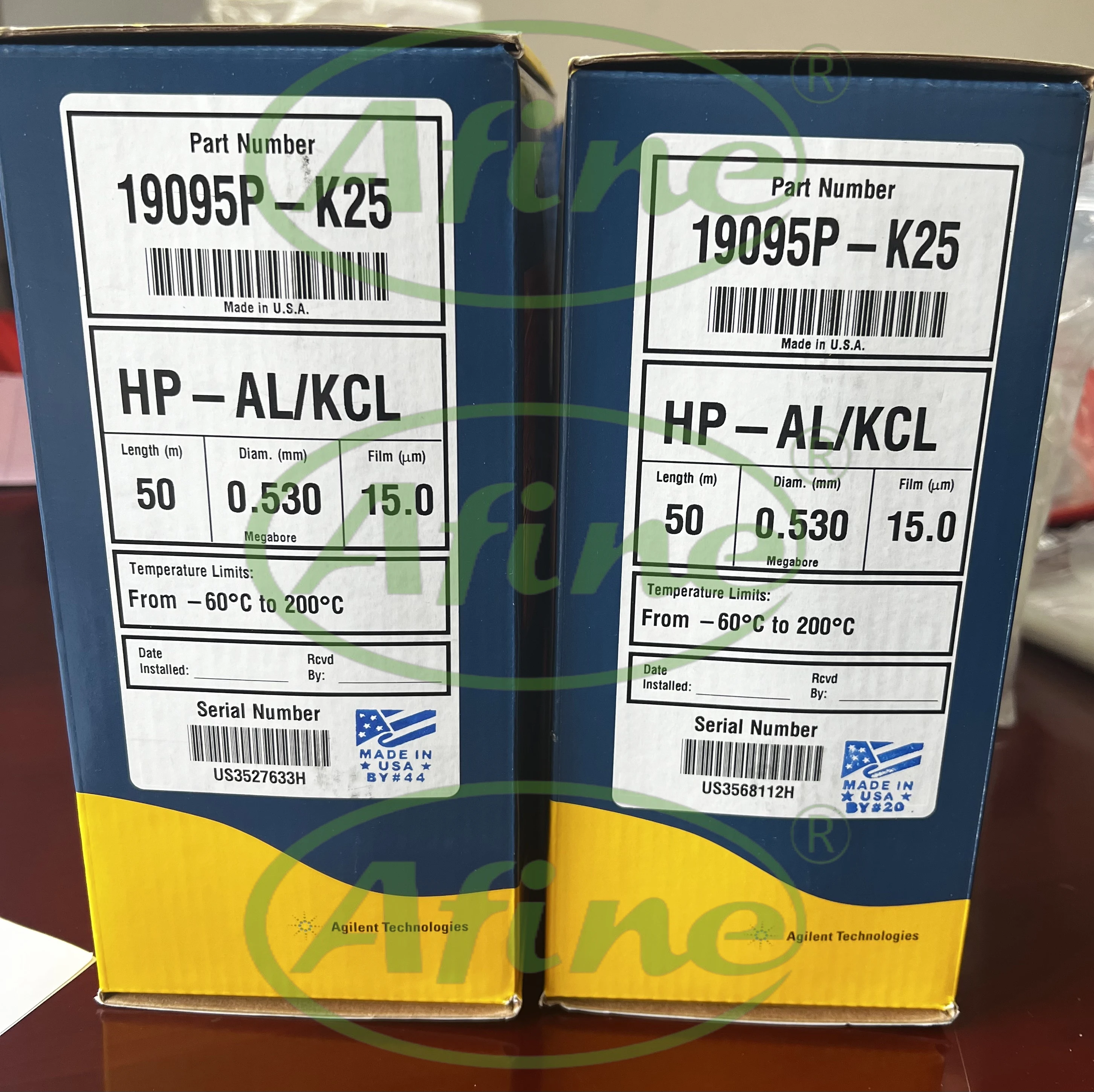 

AFINE HP-PLOT Al2O3 KCl,19095P-K25,JW HP-PLOT Al2O3 KCI ,50 m, 0.53 mm, 15.00 μm, Agilent 5890,6890,7820,7890,8860,8890