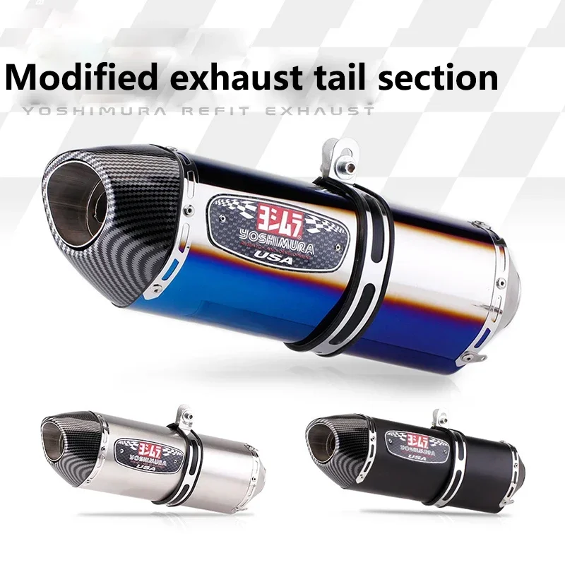 

51mm universal motorcycle yoshimura r77 modified exhaust pipe db killer silencer for honda pcx 125 150 c650gt tmx530 cb500