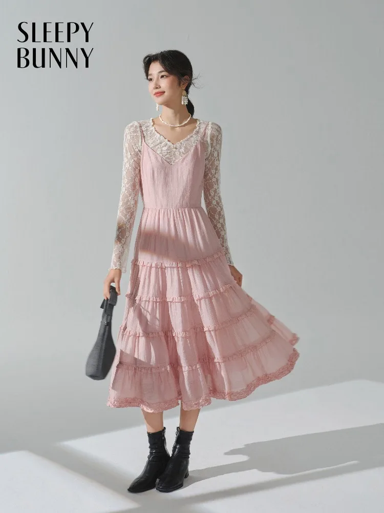 

Elegant Stylish Ruffle Blouse Shirt Layered Skirt Outfit Set Fashion Two Piece Matching Clothes for Women Holiday Casual Wear