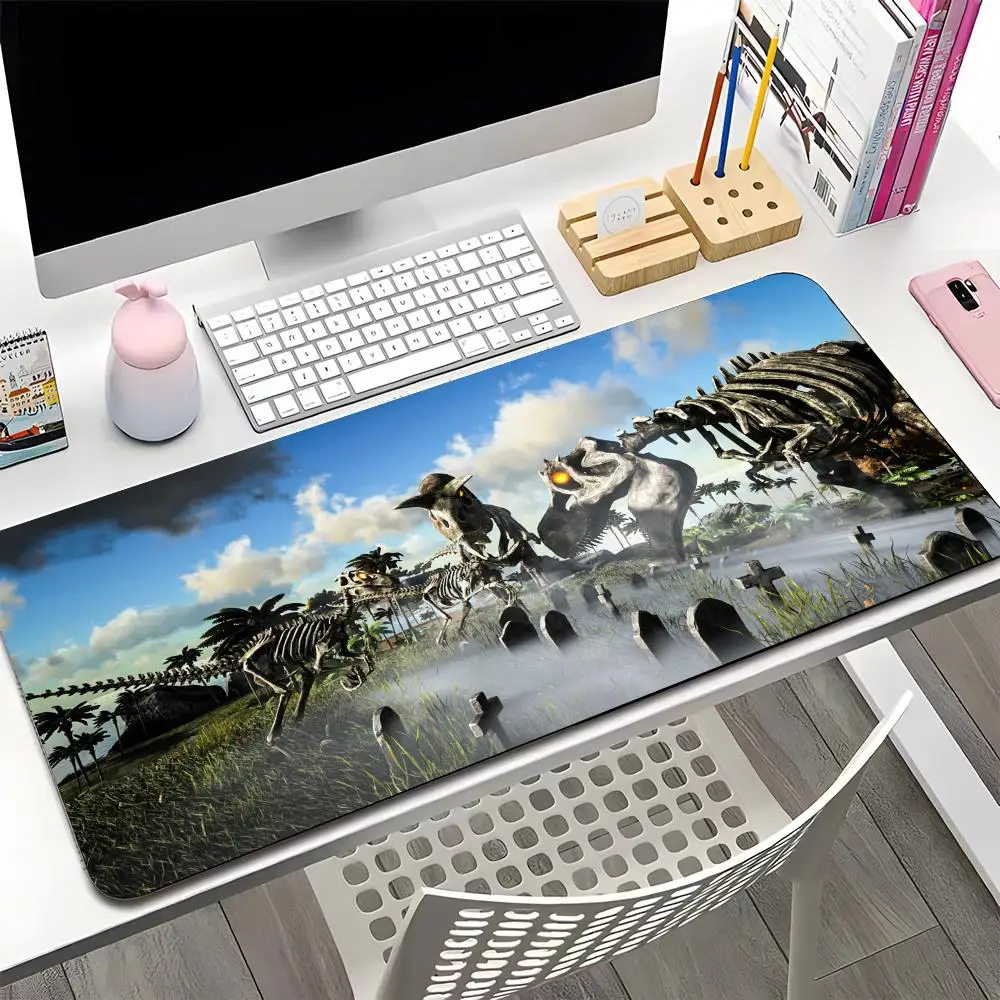 

Коврик для мыши Ark Survival E-Evolved, большой противоскользящий резиновый игровой коврик для мыши, прочный настольный коврик с толстым краем, подходит для офиса и