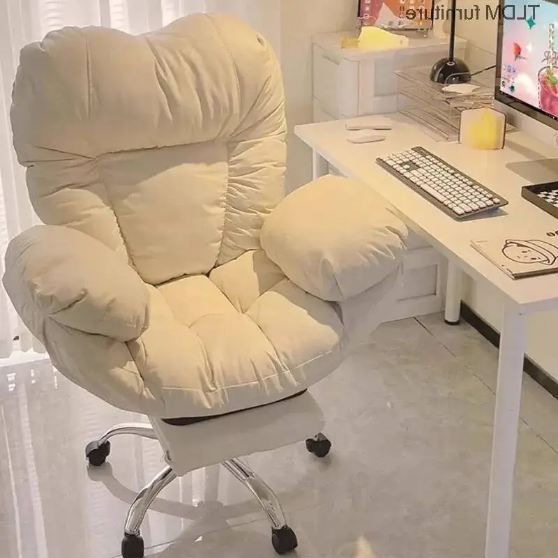 with Luxurious Office Chair Backrest Cushion Low Sliding Aesthetics, Girl's Game Chair, Priced And Ergonomic Cute Sillas De Top