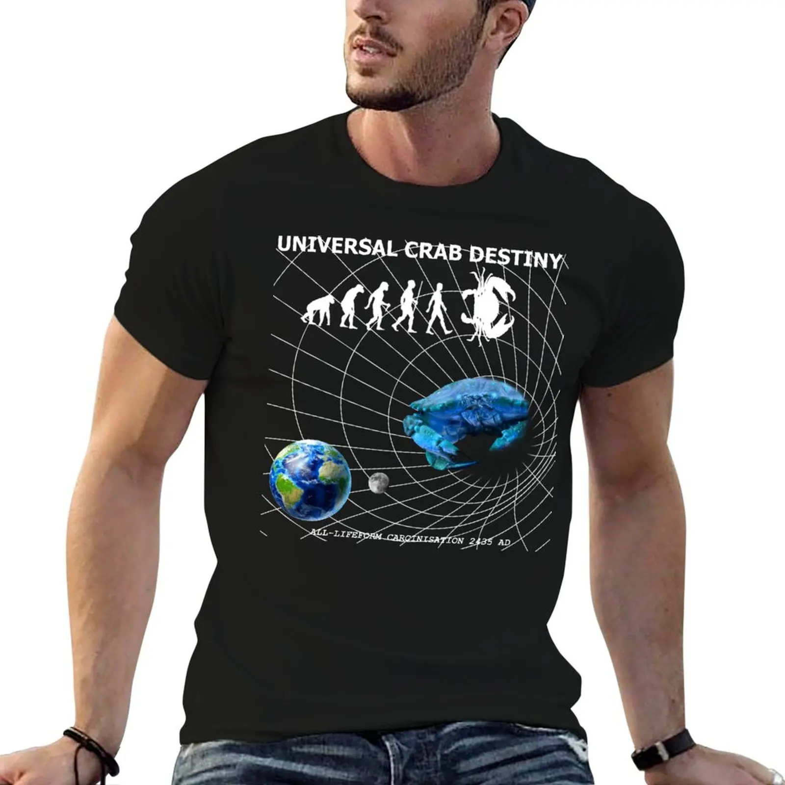T-shirt universel CRAB DESTINY, t-shirt de travail décontracté et utilitaire