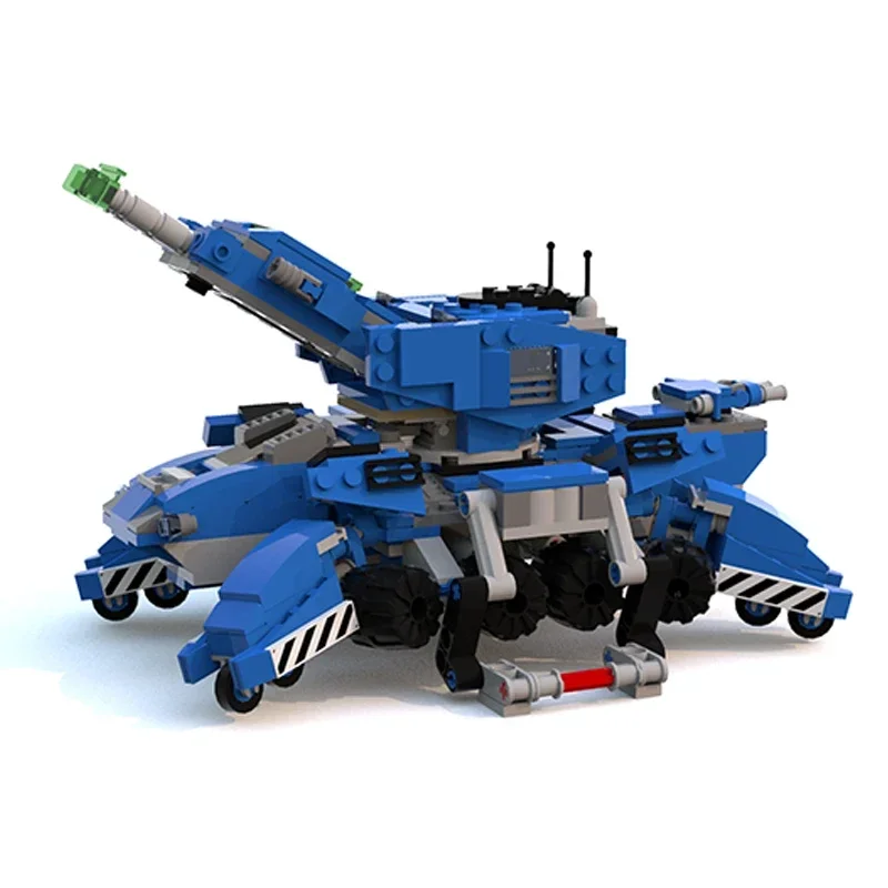 MOC Building Bricks of Modular Blocks, Star Game Model, Heavy and Ground, Siege Tank, Tecnologia, Presentes de Natal, Brinquedos de Montagem