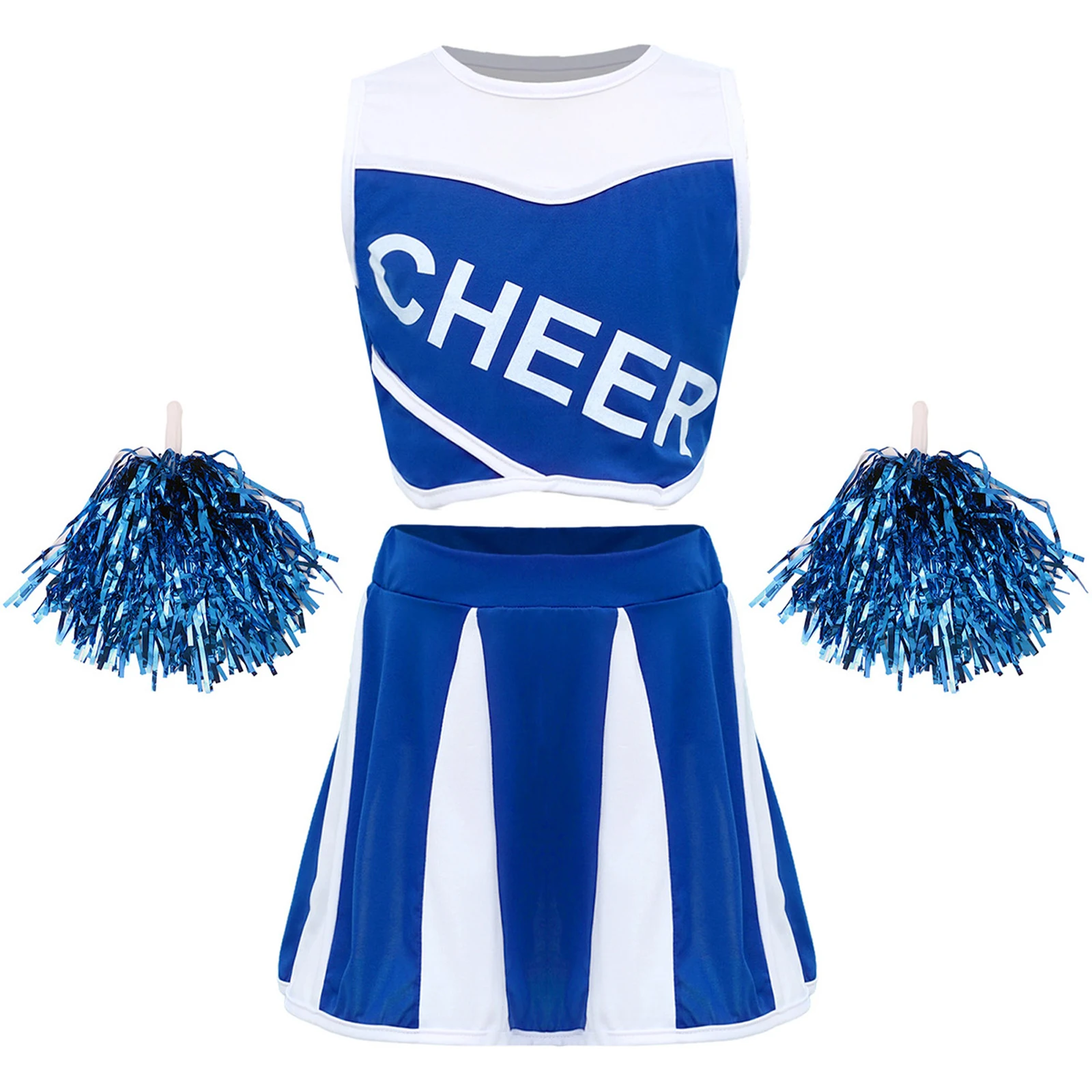 Kids Girls Cheer Squad Outfit  - огляд і ціна Cheerleading Pom Pom