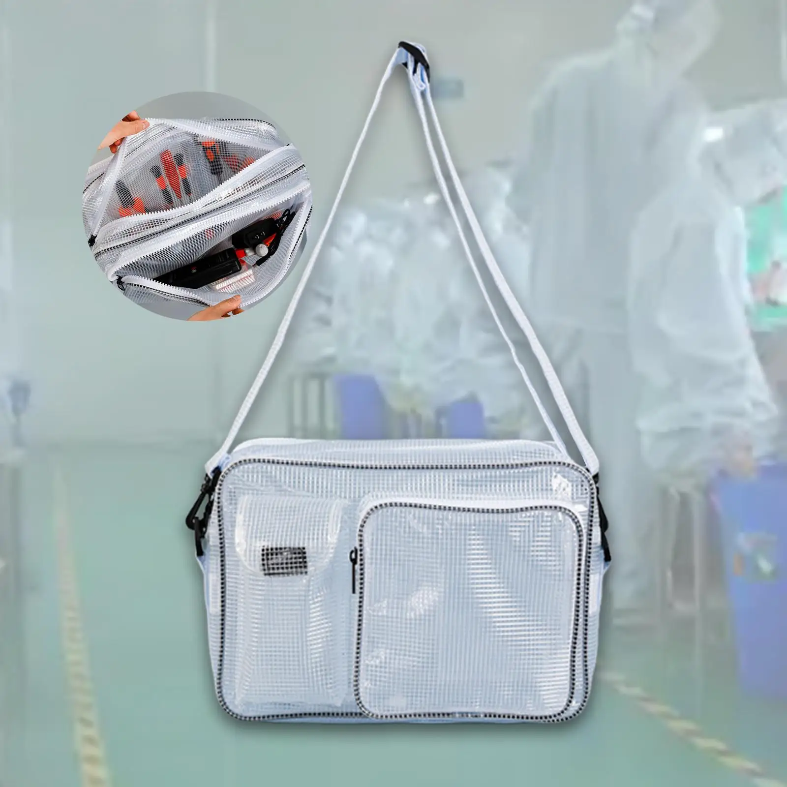 

Cleanroom Tool Bag Computer Working Bag for Office Men Women Business Travel