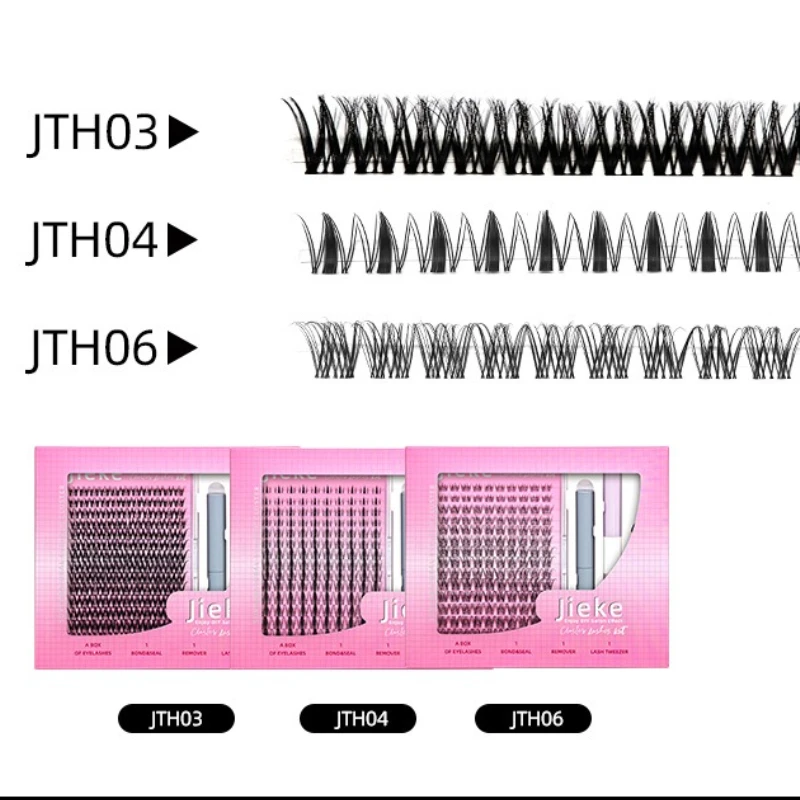Valse wimperset 4-in-1 met lijmpincet Set Europese en Amerikaanse dikke wimpers