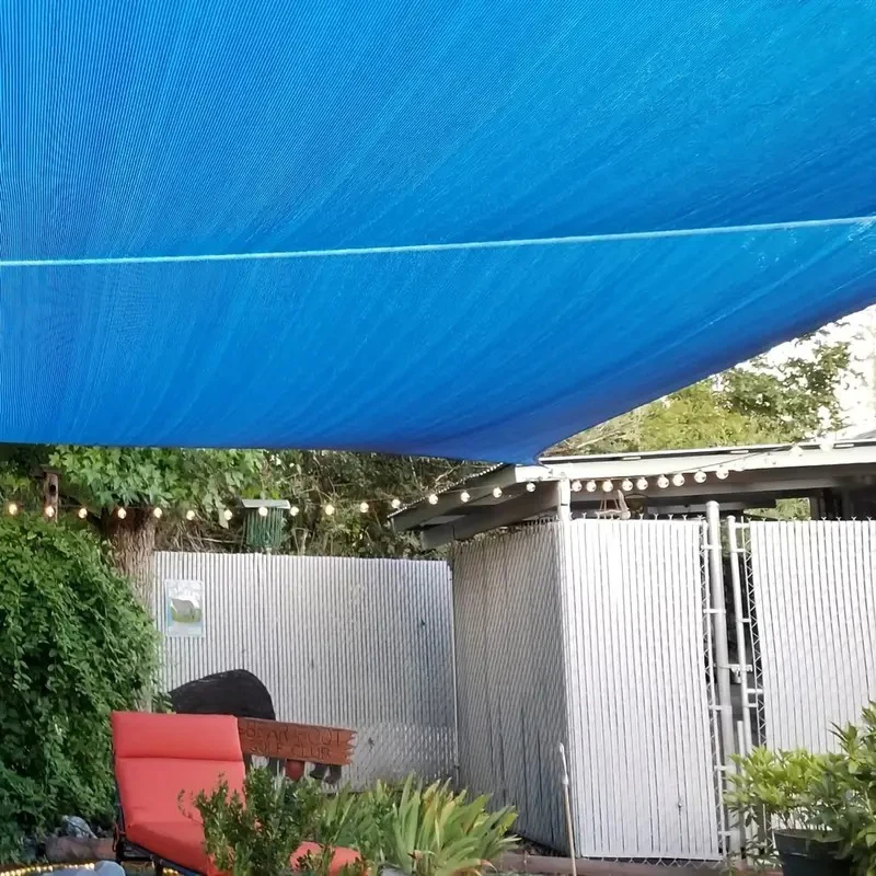 Rectangle Swimming Pool Awning Cover Outdoor Canopy Balcony Privacy Black Shade Cloth Green Plant Heat Insulation Sunscreen Net