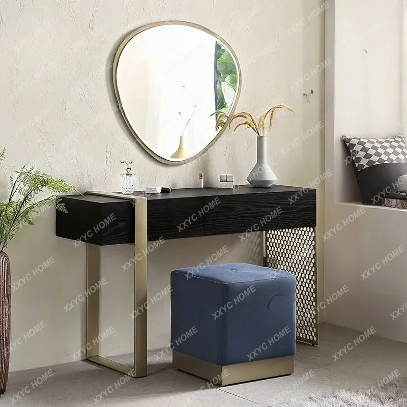 XX Luxury Solid Wood Dressing Table Modern Minimalist Small Apartment With Drawers Vanity
