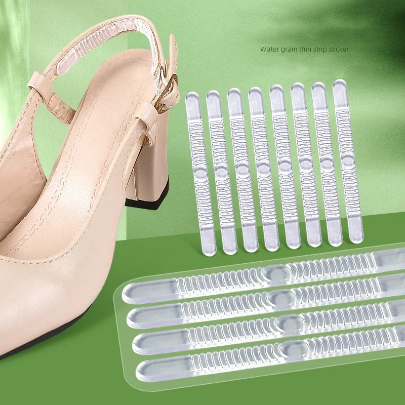 

Water Ripple Thin Strip Anti-wear Strip Gel Transparent Thin Strip Sandal Laces Anti-wear Heel Strip