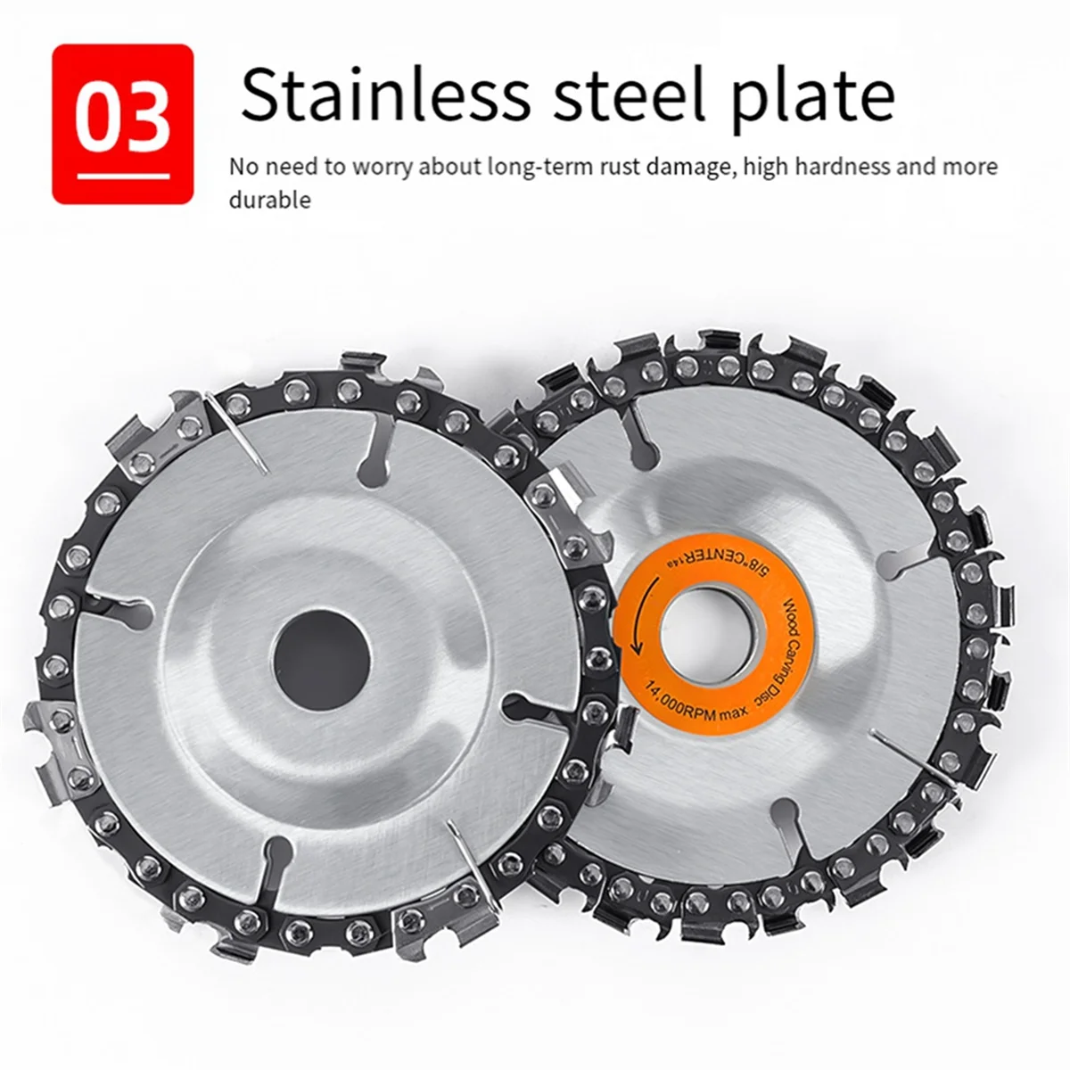 Cakram gergaji rantai Gerinda sudut 100mm 4 inci, pisau gergaji mesin Universal presisi tinggi bahan kayu 22 gigi