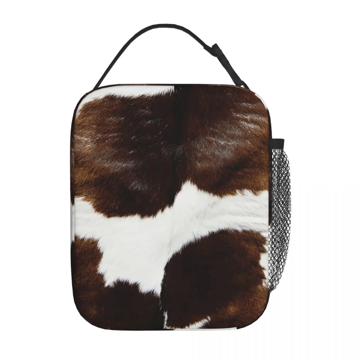 Rustic Ranch Cow Print Insulated Lunch Bag for Women Children Portable Food Boxes Thermal Lunch Box Tote