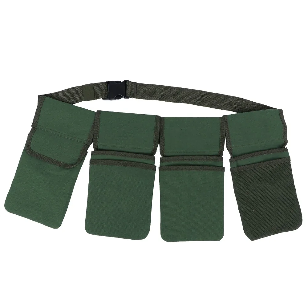 

4-Pockets Garden Waist Bag Oxford Fabric Portable Tool Belt Pouch Adjustable Multi-Purpose Tool Storage Belt Outdoor Yard Work