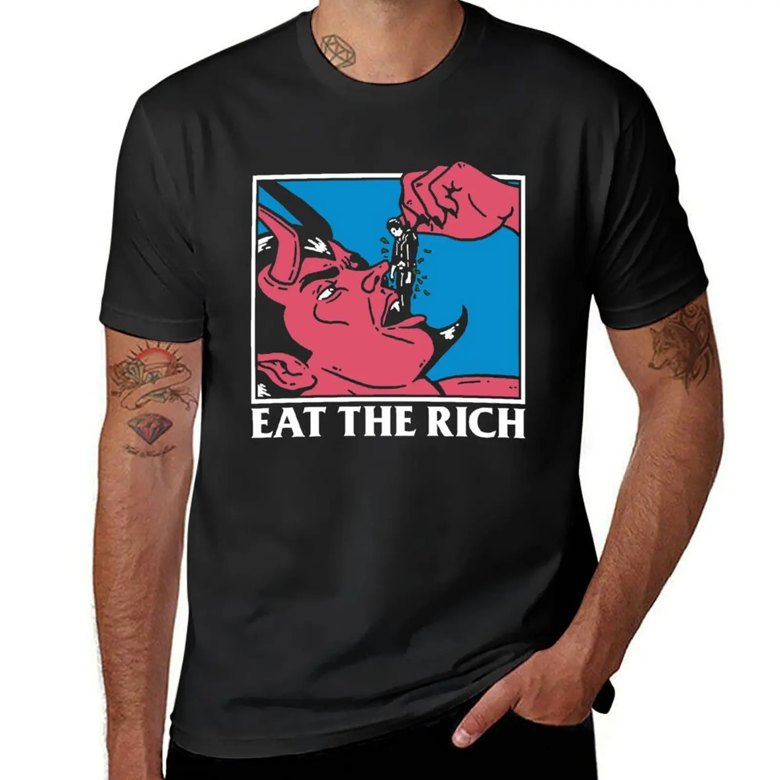 

Eat The Rich T-Shirt Short sleeve tee kawaii clothes quick-drying mens plain t shirts